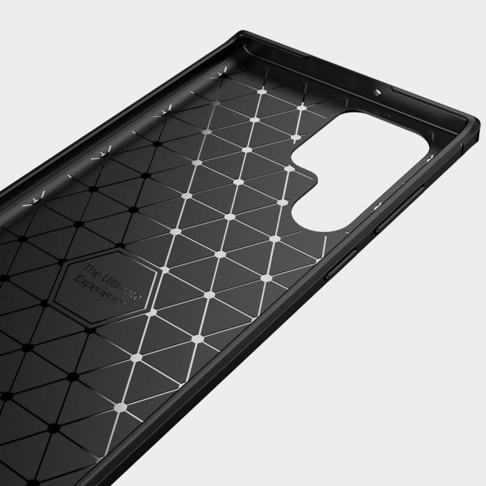 Bild 4,  Samsung Galaxy S22 Ultra Skal Borstad Stål Textur Blå - Teknikhallen.se
