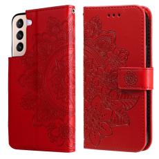  Samsung Galaxy S22 Fodral Mandala Blomma R&ouml;d - Teknikhallen.se