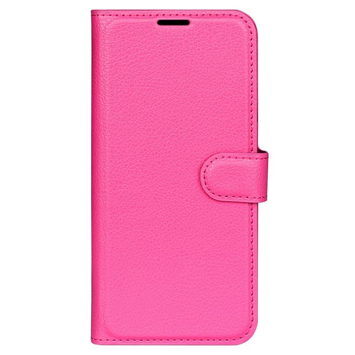 Bild 5,  Samsung Galaxy S23 FE Fodral Litchi Textur Rosa - Teknikhallen.se