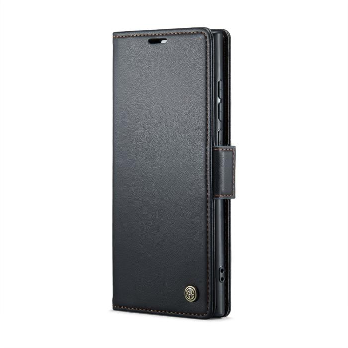 Bild 2, CASEME CASEME Galaxy S25 Ultra Fodral RFID Slim Läder Svart - Teknikhallen.se