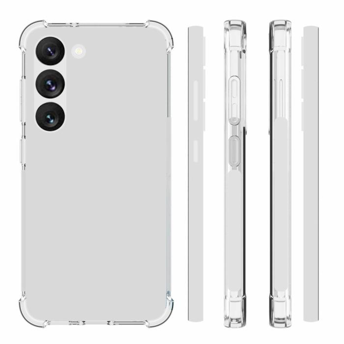Bild 5,  Samsung Galaxy S23 Plus Skal Shockproof TPU Matt Transparent - Teknikhallen.se