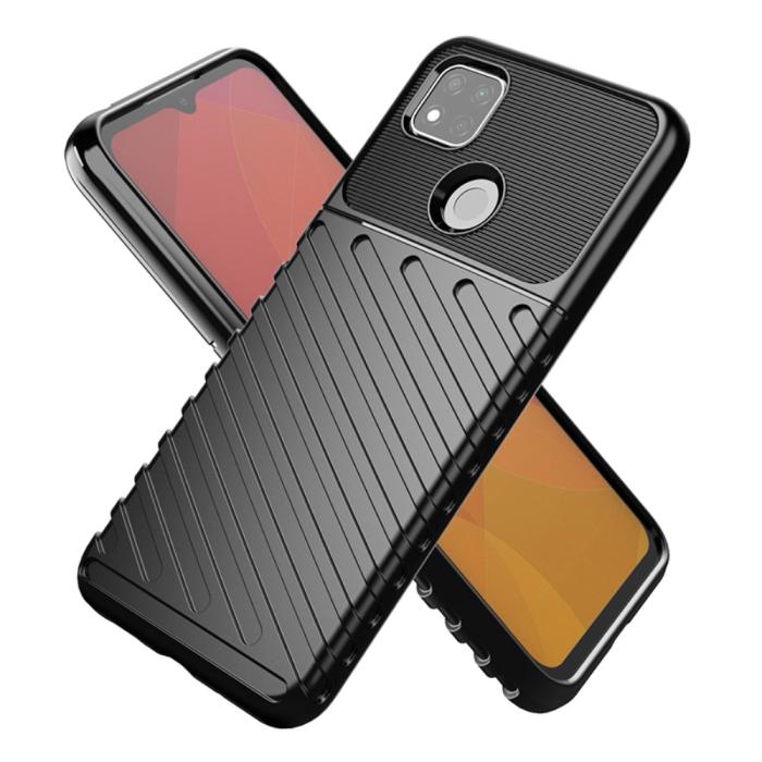 Bild 2,  Xiaomi Redmi 9C Skal Twill Textur Svart - Teknikhallen.se