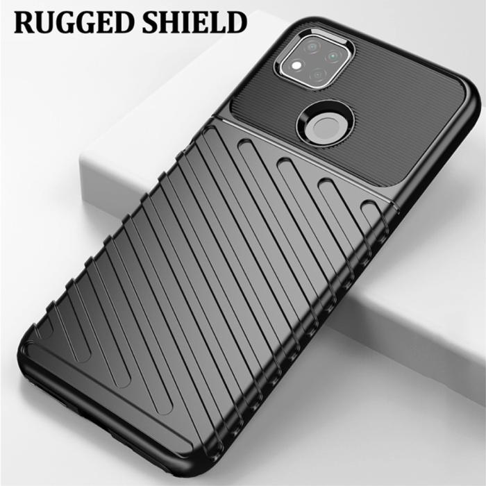 Bild 3,  Xiaomi Redmi 9C Skal Twill Textur Svart - Teknikhallen.se