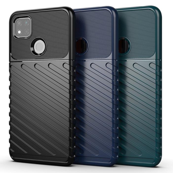 Bild 4,  Xiaomi Redmi 9C Skal Twill Textur Svart - Teknikhallen.se