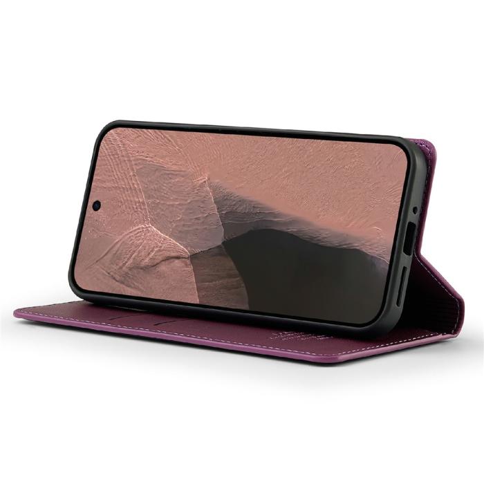Bild 3, LC.IMEEKE LC.IMEEKE Google Pixel 11 Pro XL Fodral Flip Läder Brun - Teknikhallen.se