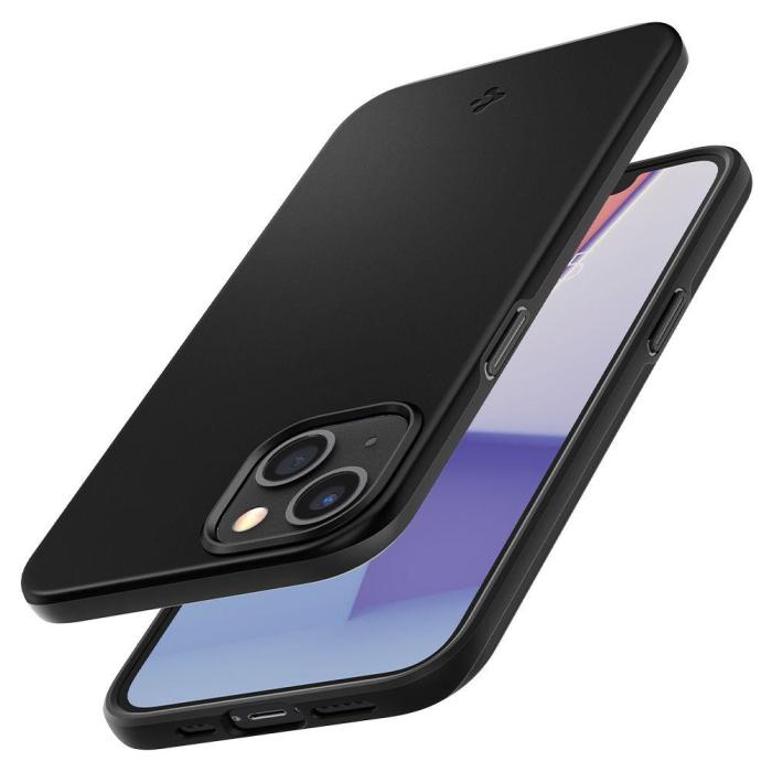 Bild 4, Spigen Spigen iPhone 13 Skal Thin Fit Svart - Teknikhallen.se