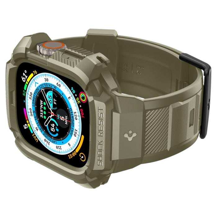 Bild 2, Spigen Spigen Apple Watch Ultra 49 mm Skal/Armband Rugged Armor 'Pro' - Teknikhallen.se