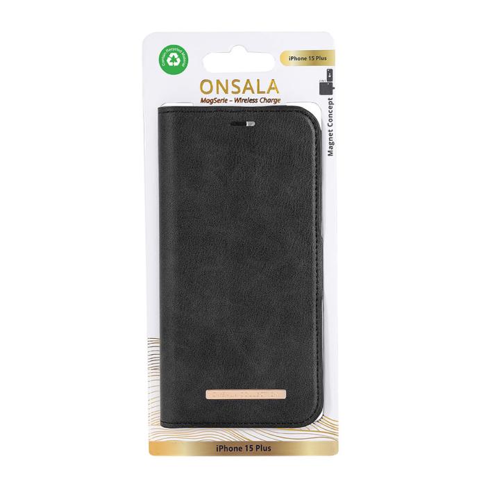 Bild 2, Onsala ONSALA iPhone 15 Plus Fodral ECO 2in1 MagSafe Svart - Teknikhallen.se