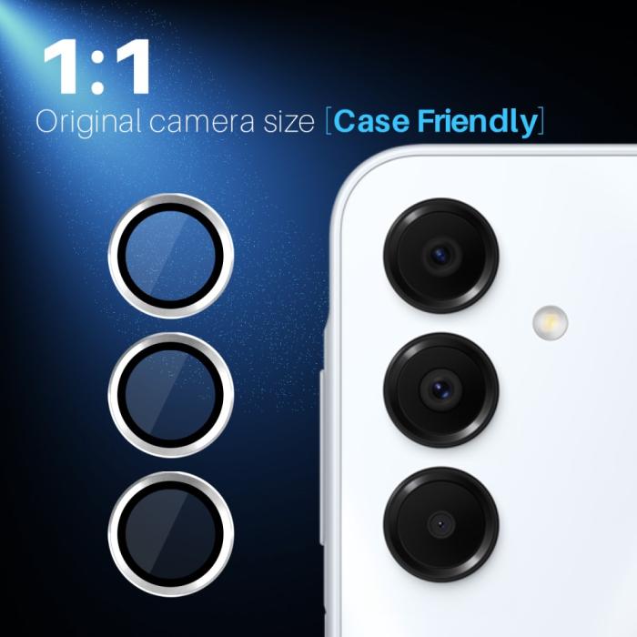 Bild 5, NORTHJO NORTHJO Samsung Galaxy A16 Linsskydd Härdat Glas Silver - Teknikhallen.se