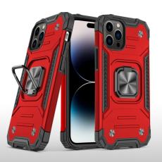  iPhone 14 Pro Skal Shockproof Hybrid Ring R&ouml;d - Teknikhallen.se