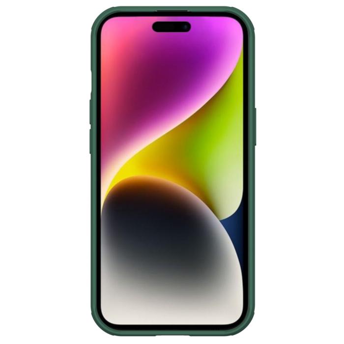 Bild 2, NILLKIN NILLKIN iPhone 15 Plus Skal CamShield Pro Grön - Teknikhallen.se