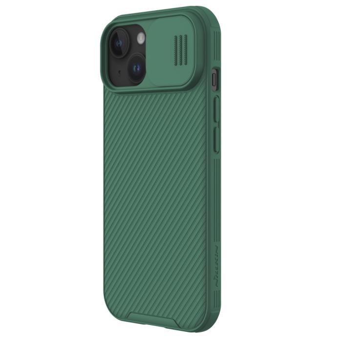Bild 4, NILLKIN NILLKIN iPhone 15 Plus Skal CamShield Pro Grön - Teknikhallen.se