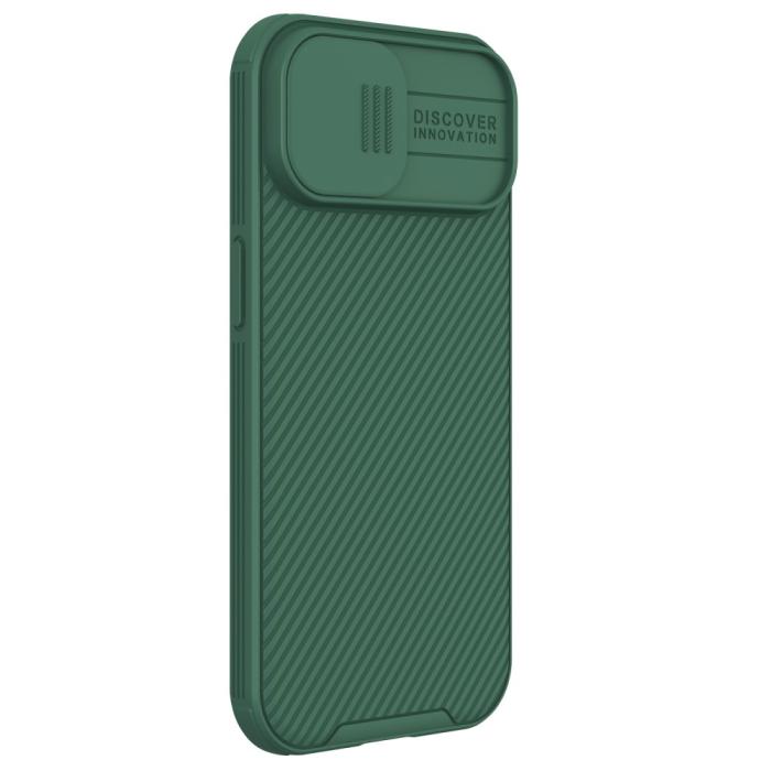 Bild 5, NILLKIN NILLKIN iPhone 15 Plus Skal CamShield Pro Grön - Teknikhallen.se