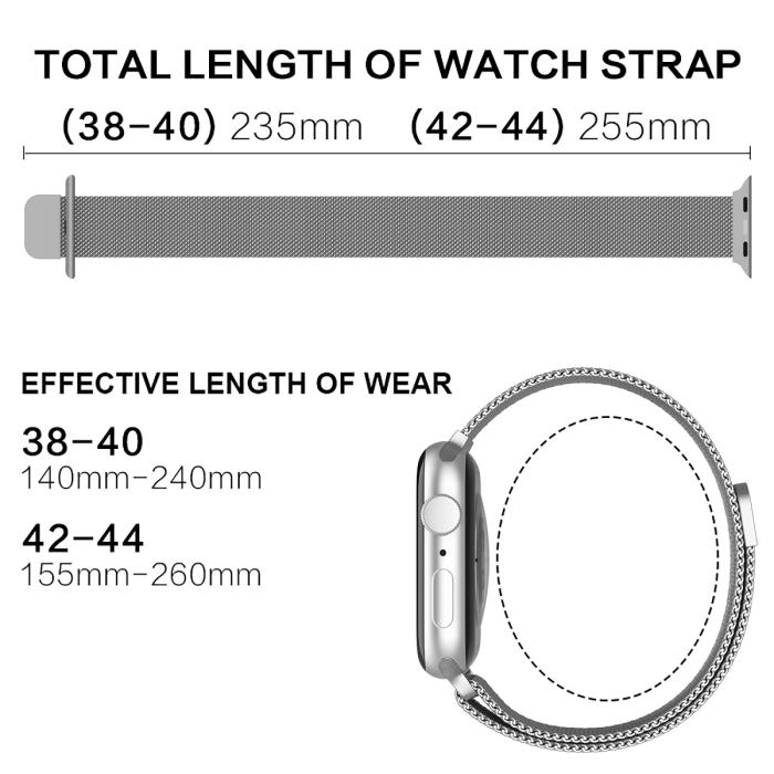 Bild 4, ColorPop ColorPop Milanese Loop Metall Armband Apple Watch 38/40/41/42 mm - Teknikhallen.se
