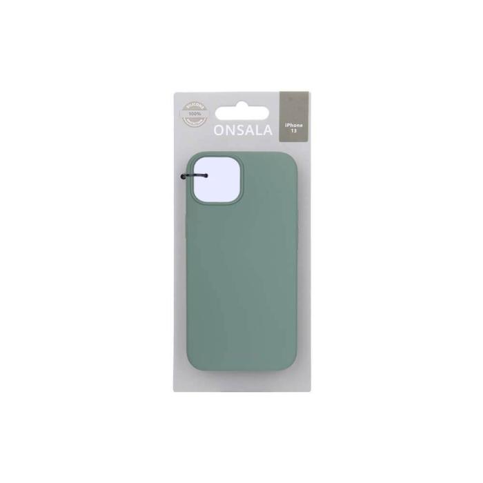 Bild 2, Onsala ONSALA iPhone 13 Mobilskal Silikon Pine Green - Teknikhallen.se