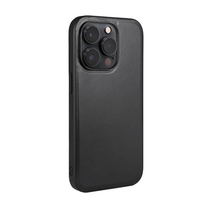 Bild 3, Buffalo Buffalo iPhone 14 Pro Skal MagSeries Läder Svart - Teknikhallen.se