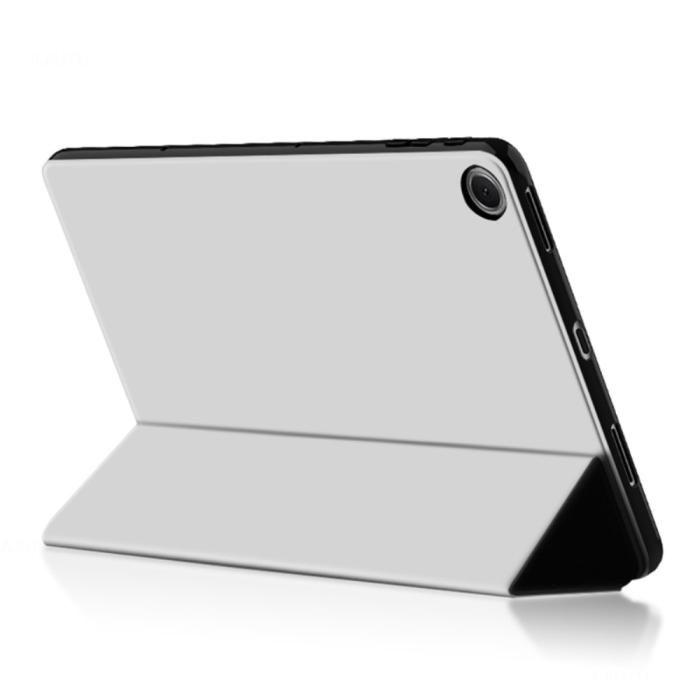 Bild 4,  Google Pixel Tablet Fodral Tri-Fold Läder Grå - Teknikhallen.se