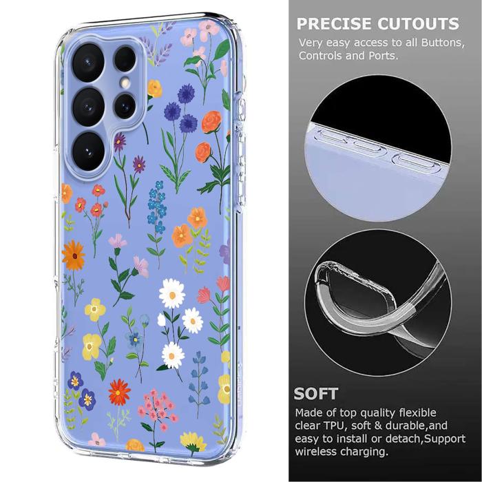 Bild 6,  Samsung Galaxy S26 Ultra Skal Med Tryck Blommor - Teknikhallen.se