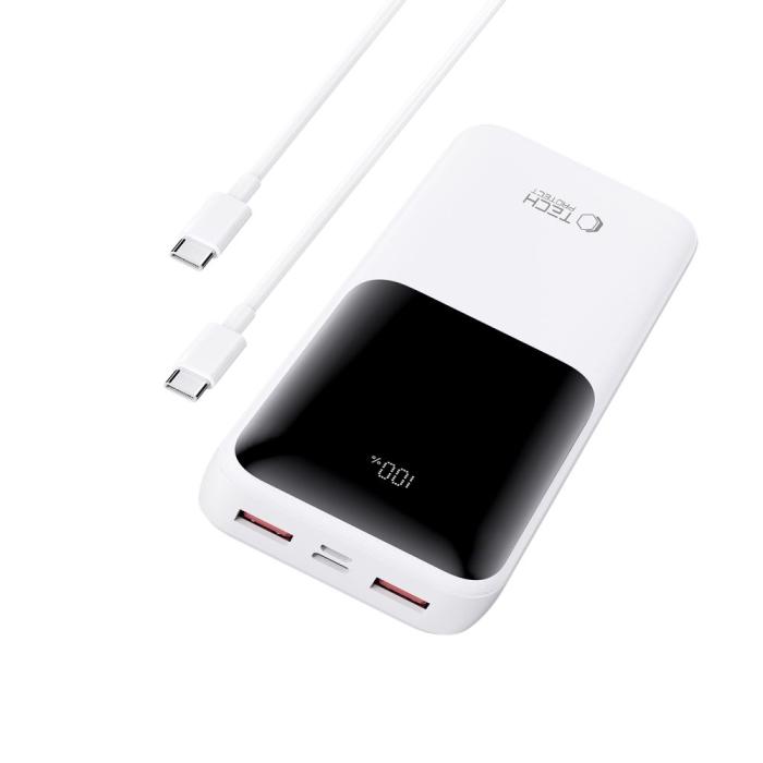Bild 4, Tech-Protect Tech-Protect 20000 mAh 22.5W Powerbank Vit - Teknikhallen.se