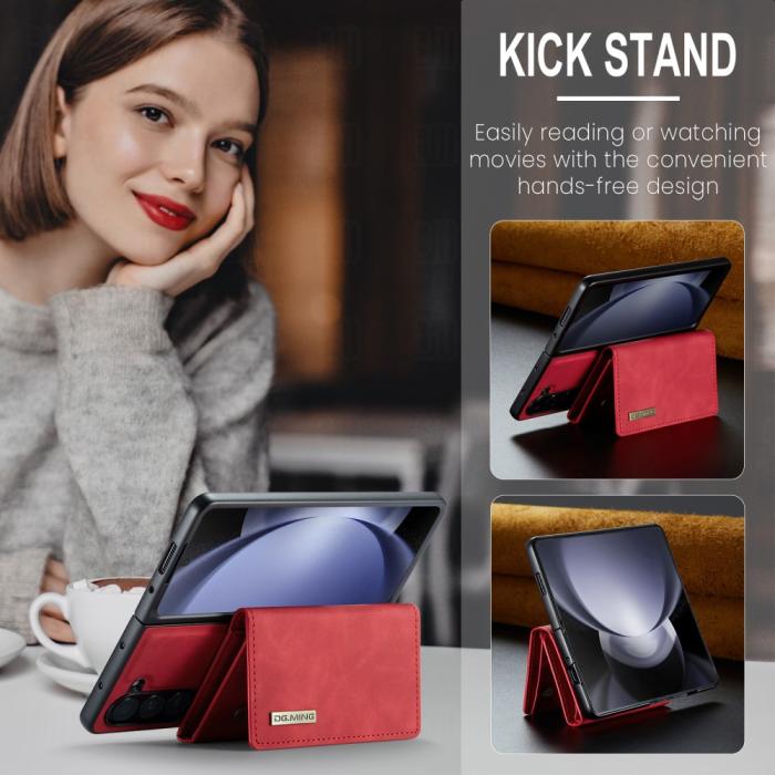 Bild 4, DG.MING DG.MING Galaxy Z Fold 5 Skal 2in1 Magnetisk Avtagbart Kortfack - Teknikhallen.se