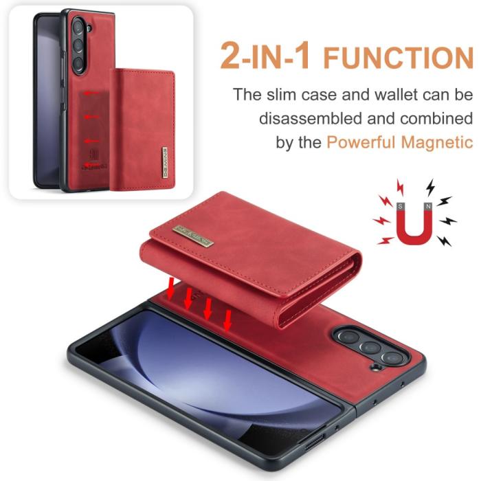 Bild 5, DG.MING DG.MING Galaxy Z Fold 5 Skal 2in1 Magnetisk Avtagbart Kortfack - Teknikhallen.se
