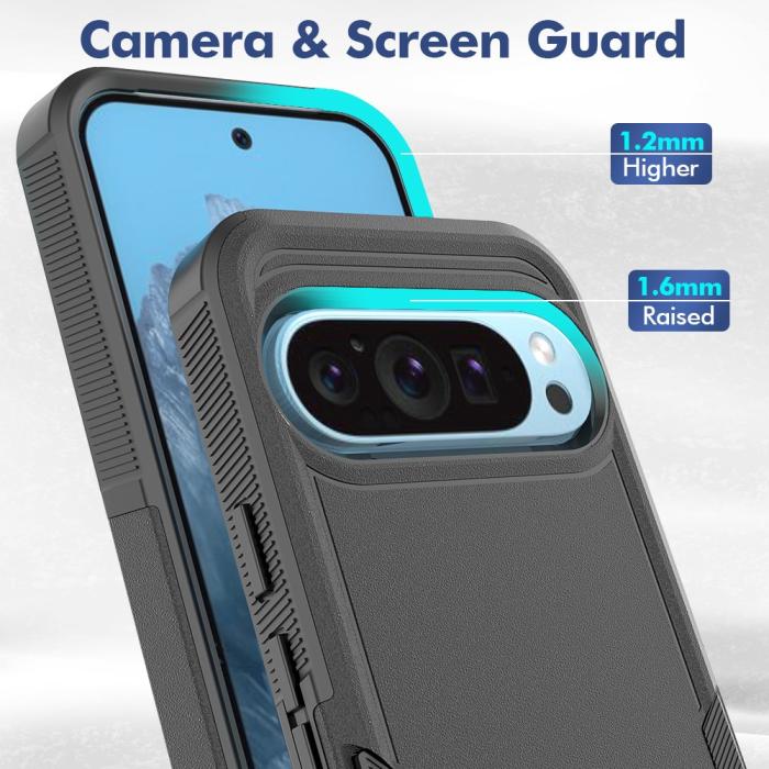 Bild 2,  Google Pixel 9/9 Pro Skal Xtreme Shockproof Hybrid Svart - Teknikhallen.se