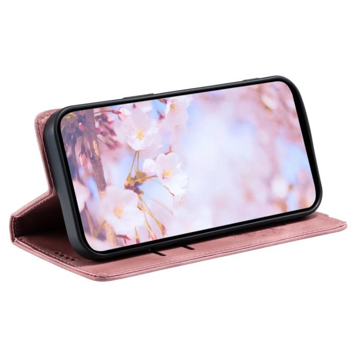 Bild 3,  Samsung Galaxy A25 5G Fodral Flip Mandala Läder Roséguld - Teknikhallen.se