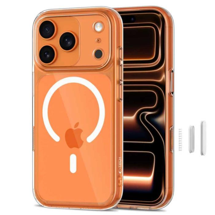 Bild 2, Tech-Protect Tech-Protect iPhone 17 Pro Max Skal MagSafe MagPeak Transparent - Teknikhallen.se