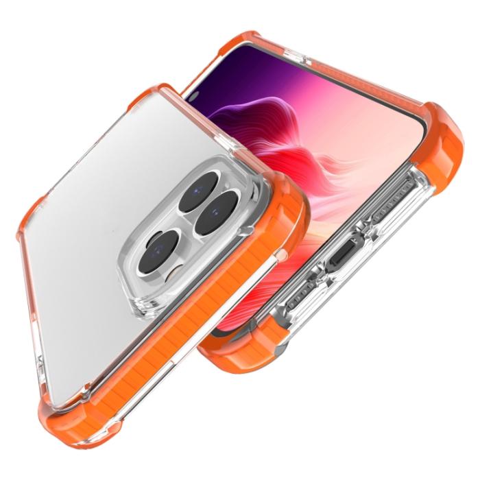 Bild 4,  iPhone 15 Pro Skal Shockproof Akryl/TPU Orange - Teknikhallen.se