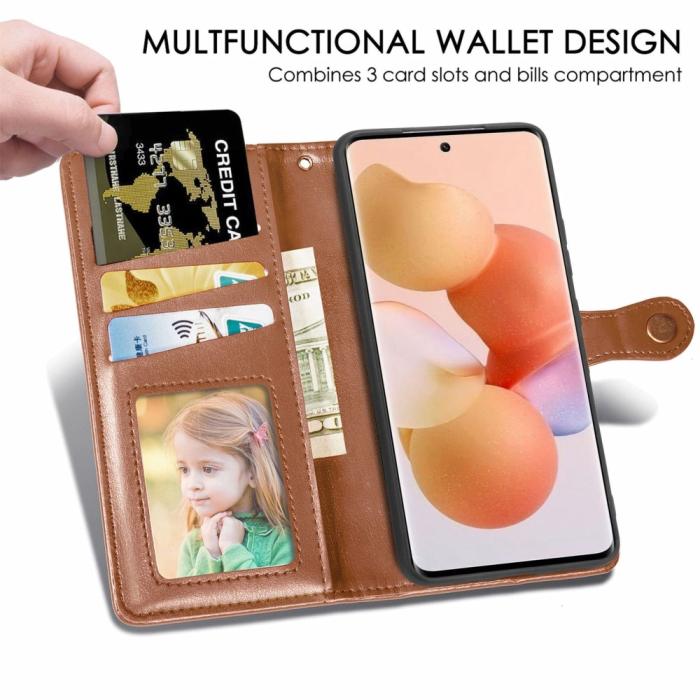 Bild 4,  Xiaomi 12T / 12T Pro Fodral Magnetisk Mässing Brun - Teknikhallen.se