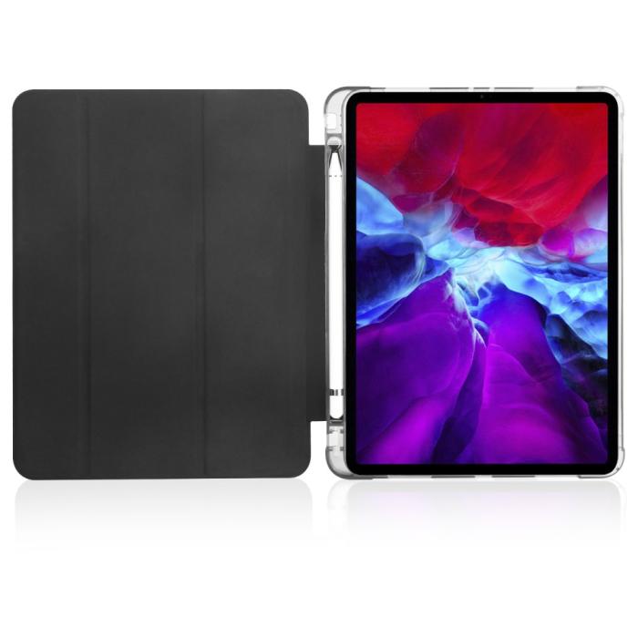 Bild 4,  iPad Pro 12.9 Fodral Tri-Fold Pennhållare Svart - Teknikhallen.se
