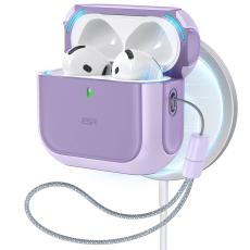 ESR ESR AirPods 4 Skal MagSafe Orbit HaloLock Lila - Teknikhallen.se