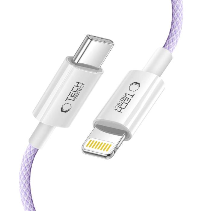 Bild 3, Tech-Protect Tech-Protect 1m 27W/3A PD Lightning-USB-C Kabel UltraBoost - Teknikhallen.se