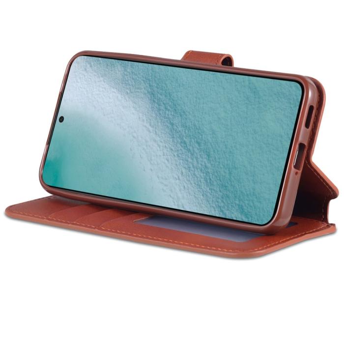 Bild 4, AZNS AZNS Samsung Galaxy S22 Plus Fodral Läder Brun - Teknikhallen.se