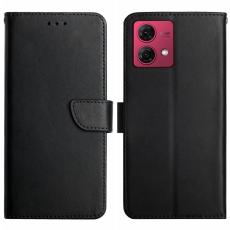  Motorola Moto G84 5G Fodral &Auml;kta L&auml;der Svart - Teknikhallen.se