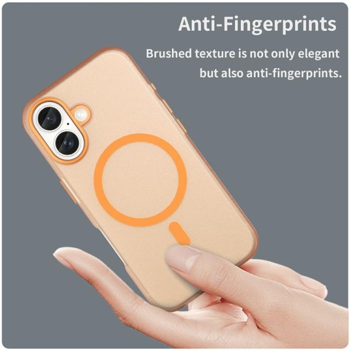 Bild 5,  iPhone 16 Skal MagSafe Slim Matt Orange - Teknikhallen.se