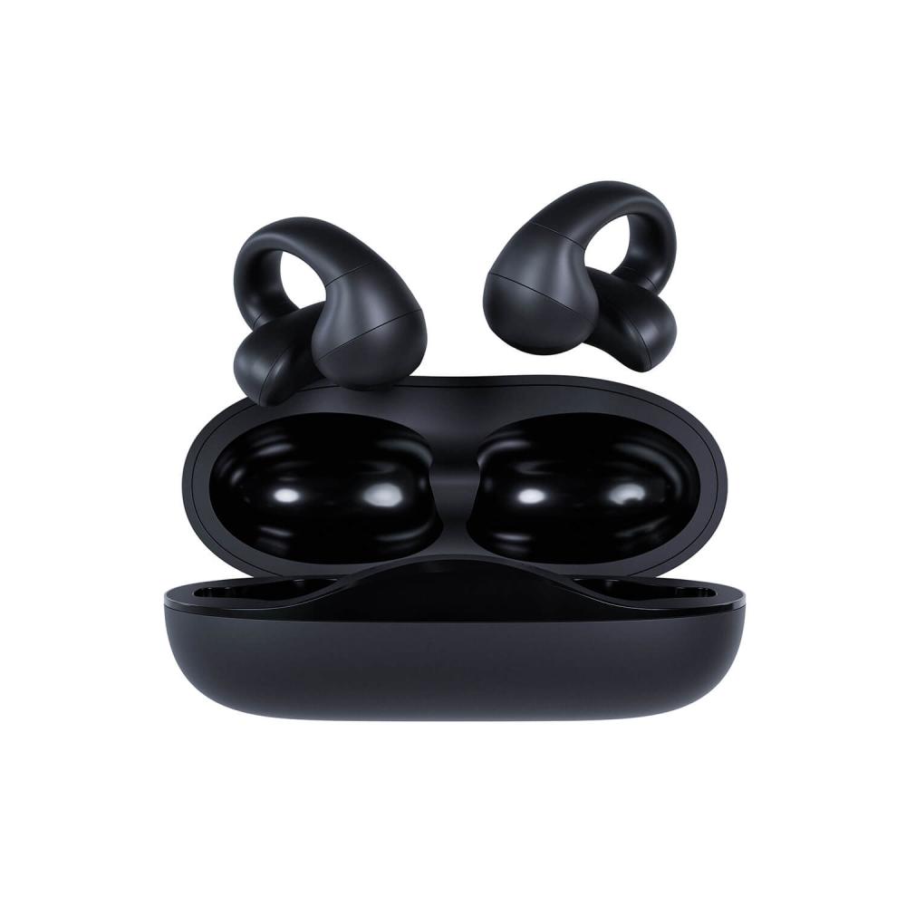 Happy Plugs Happy Plugs In-Ear Hörlurar Clip OWS True-Wireless Svart - Teknikhallen.se