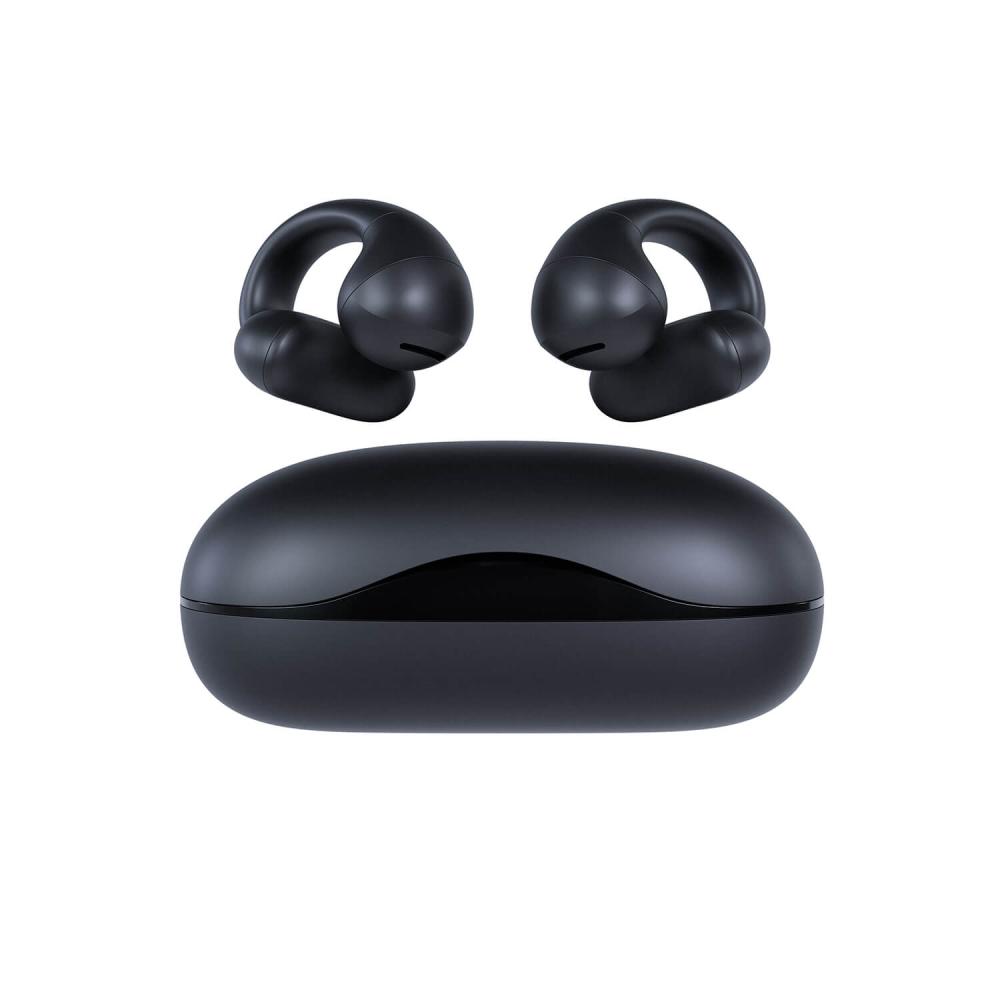 Happy Plugs Happy Plugs In-Ear Hörlurar Clip OWS True-Wireless Svart - Teknikhallen.se