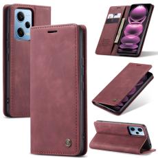 CASEME CASEME Xiaomi Redmi Note 12 Pro 5G Fodral Retro Flip L&auml;der Vinr&ouml;d - Teknikhallen.se