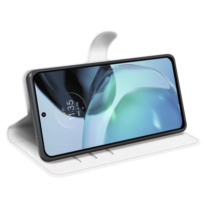 Bild 3,  Google Pixel 7A Fodral Litchi Textur Läder Vit - Teknikhallen.se
