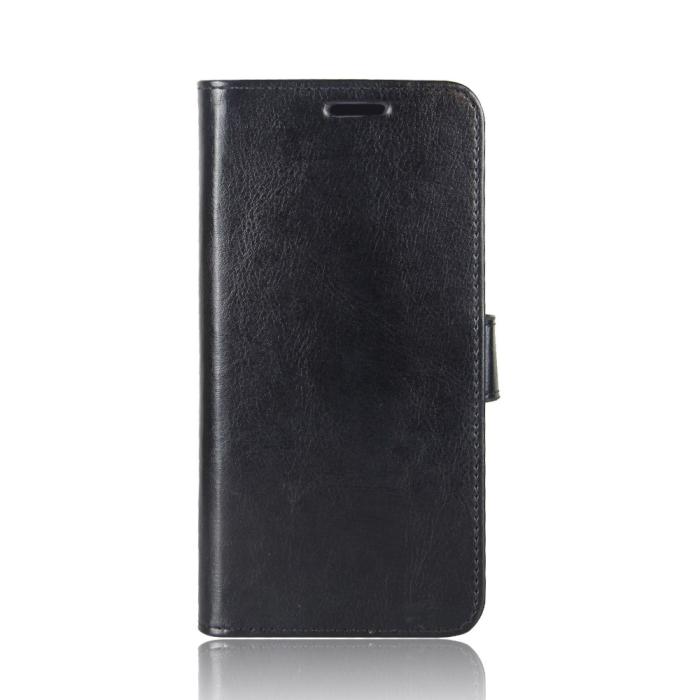 Bild 3,  Xiaomi Redmi 9C Fodral Crazy Horse Svart - Teknikhallen.se