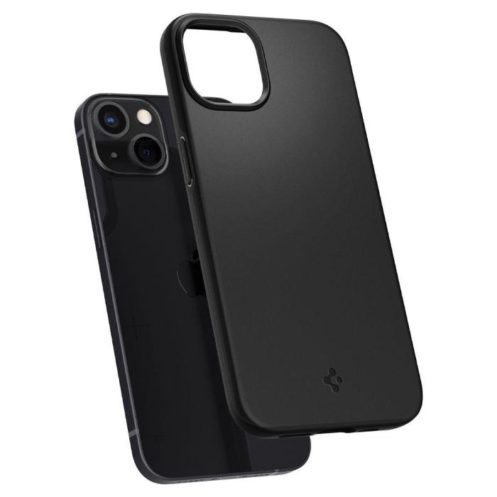 Bild 6, Spigen Spigen iPhone 13 Skal Thin Fit Svart - Teknikhallen.se
