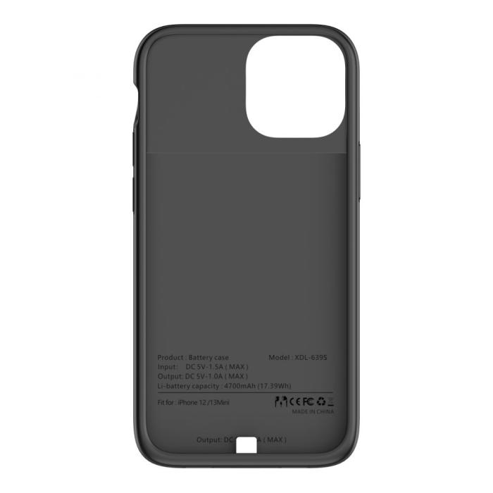 Bild 2, Tech-Protect Tech-Protect 4700 mAh Powercase iPhone 13 Mini / 12 Mini Svart - Teknikhallen.se