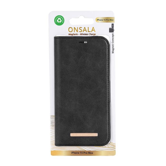 Bild 2, Onsala ONSALA iPhone 15 Pro Max Fodral ECO 2in1 MagSafe Svart - Teknikhallen.se