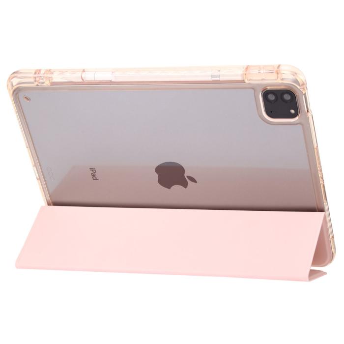 Bild 4,  iPad Pro 13 2025/2024 Tri-Fold Fodral Med Penhållare Ljus Rosa - Teknikhallen.se