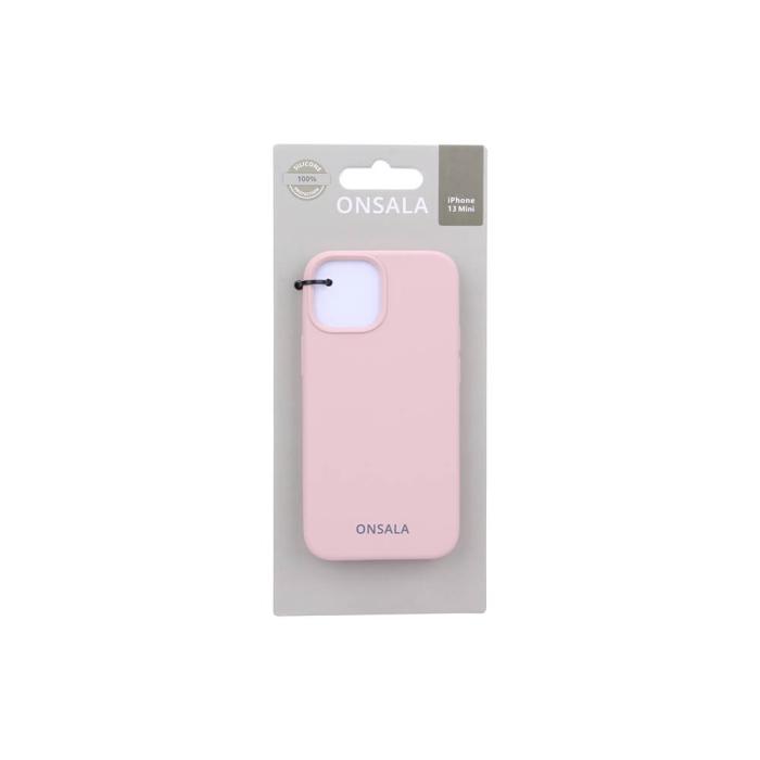 Bild 2, Onsala ONSALA iPhone 13 Mini Mobilskal Silikon Sand Pink - Teknikhallen.se