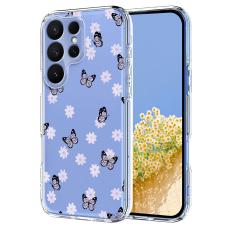  Samsung Galaxy S26 Ultra Skal Med Tryck Fj&auml;rilar / Blommor - Teknikhallen.se