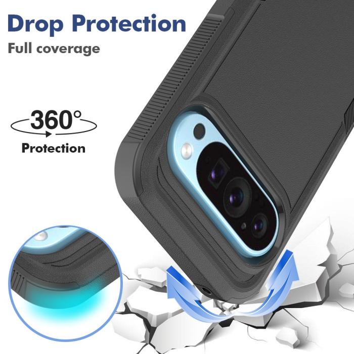 Bild 5,  Google Pixel 9/9 Pro Skal Xtreme Shockproof Hybrid Svart - Teknikhallen.se