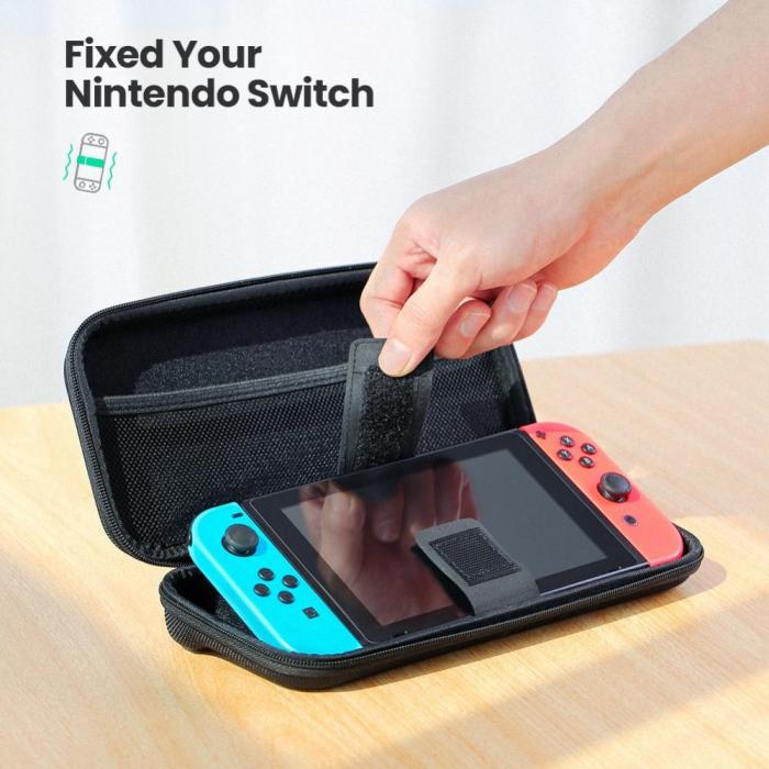 Bild 3, UGREEN UGREEN Nintendo Switch Hård Förvaringsväska Svart - Teknikhallen.se