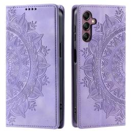  Samsung Galaxy A25 5G Fodral Flip Mandala Läder Lila - Teknikhallen.se